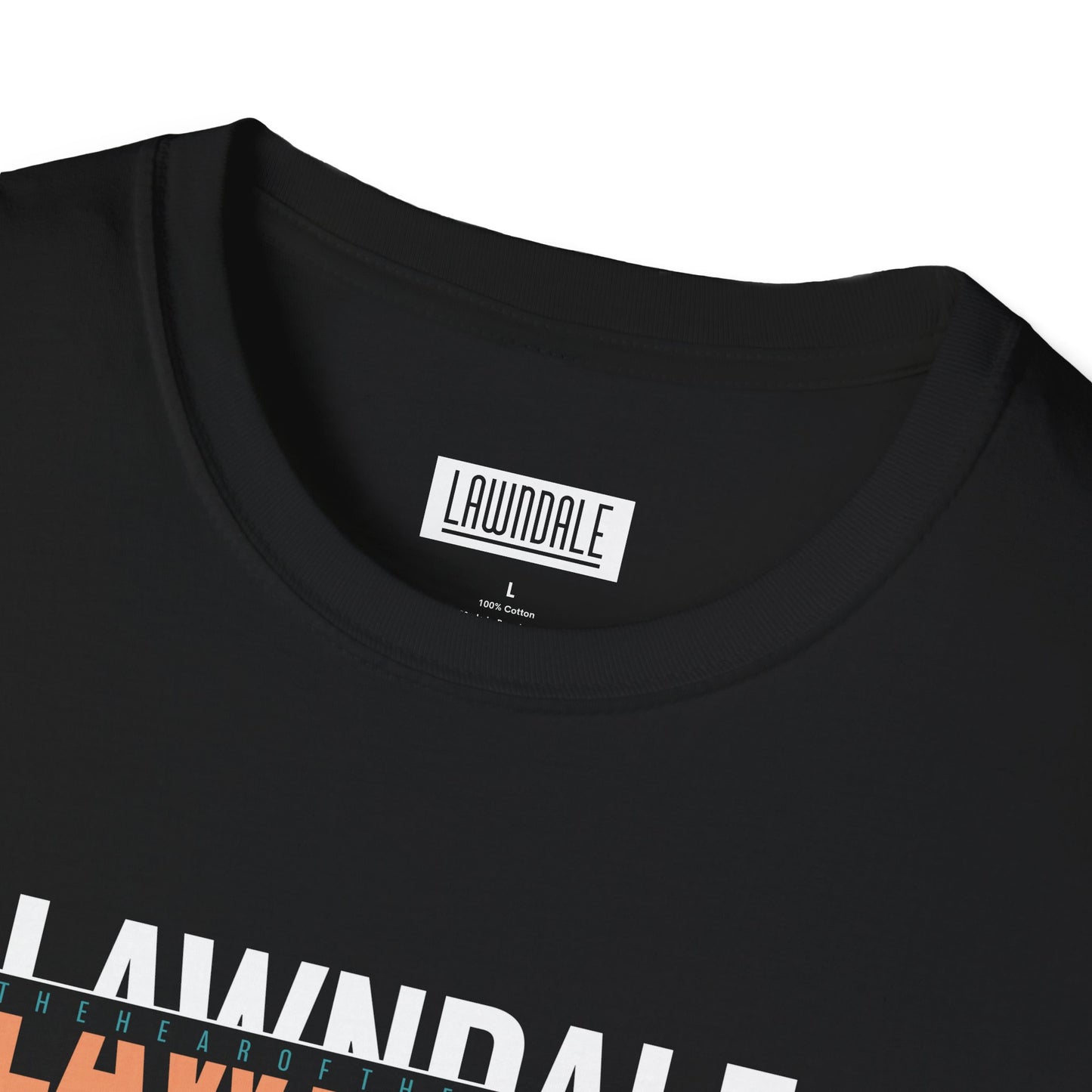 Lawndale Split Unisex Softstyle T-Shirt - Casual Fashion Tee, Gift for Friends, Everyday Wear, Stylish Black & Navy Shirt